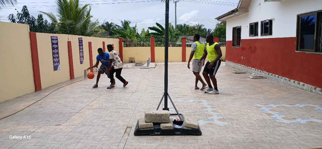 Recreational basketball at the facility
