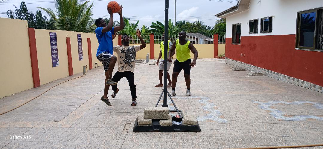 Recreational basketball at the facility