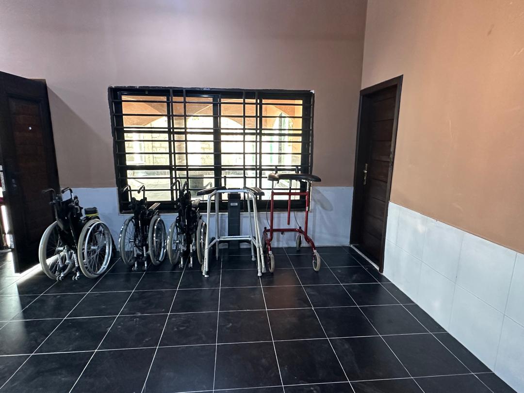 Mobility equipment available for clients with accessibility needs