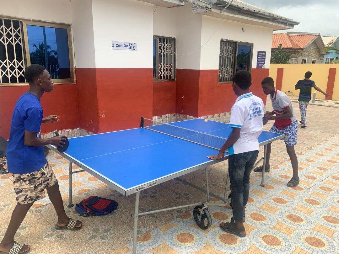 Table tennis at the facility